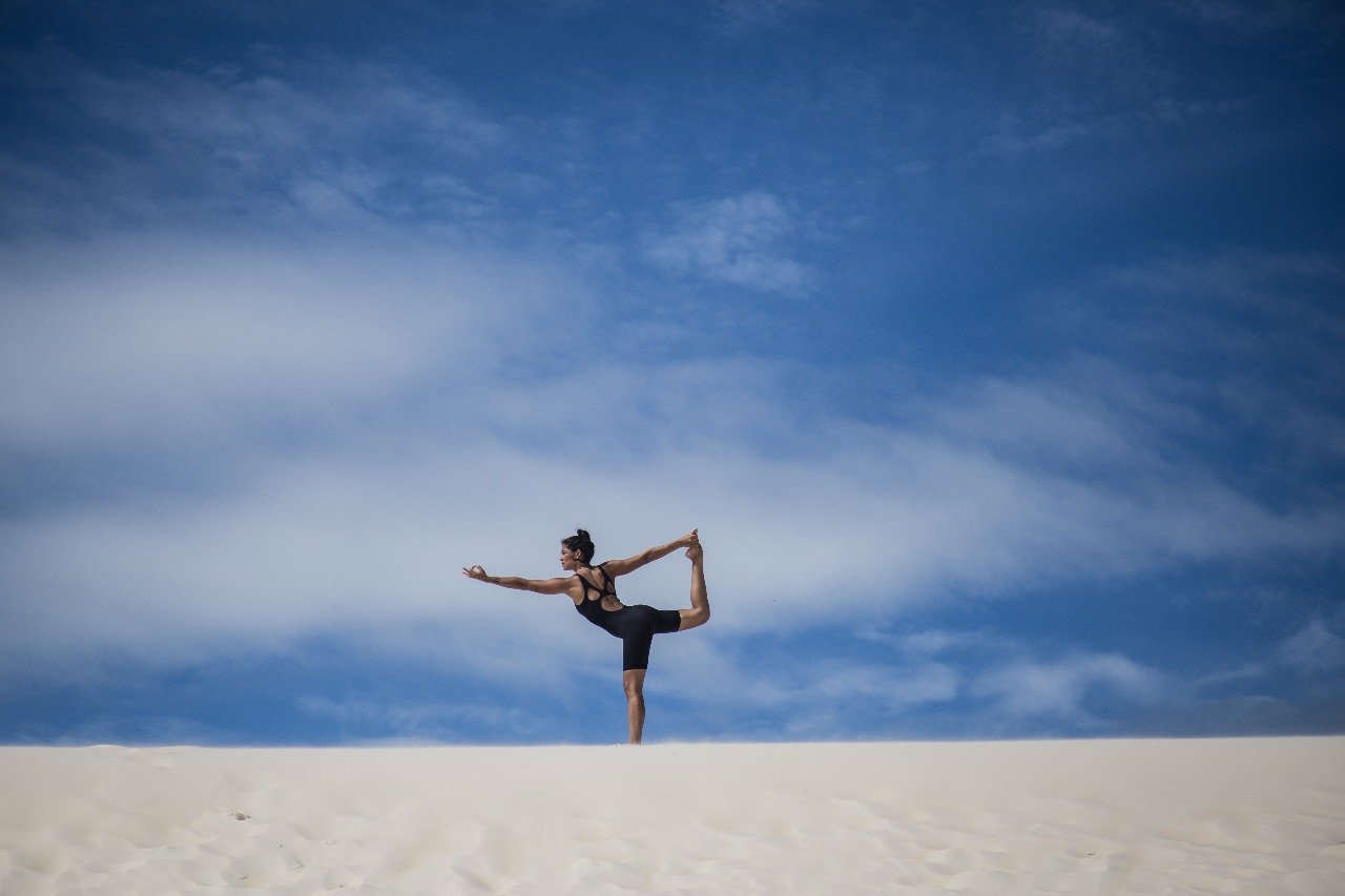 Yoga e respiração. Foto Maiara Bersch